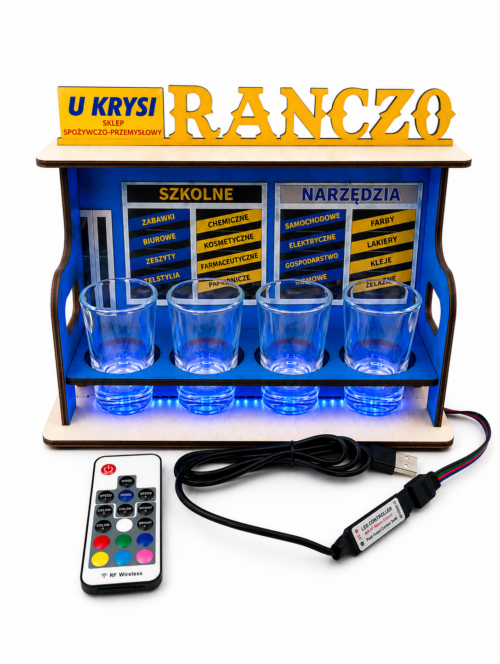 ED5F3CB4-0691-458A-A557-4D2DE406C229 Miniaturka Kultowej Ławeczki Prezent dla Fana Ranczo z Kieliszkami
